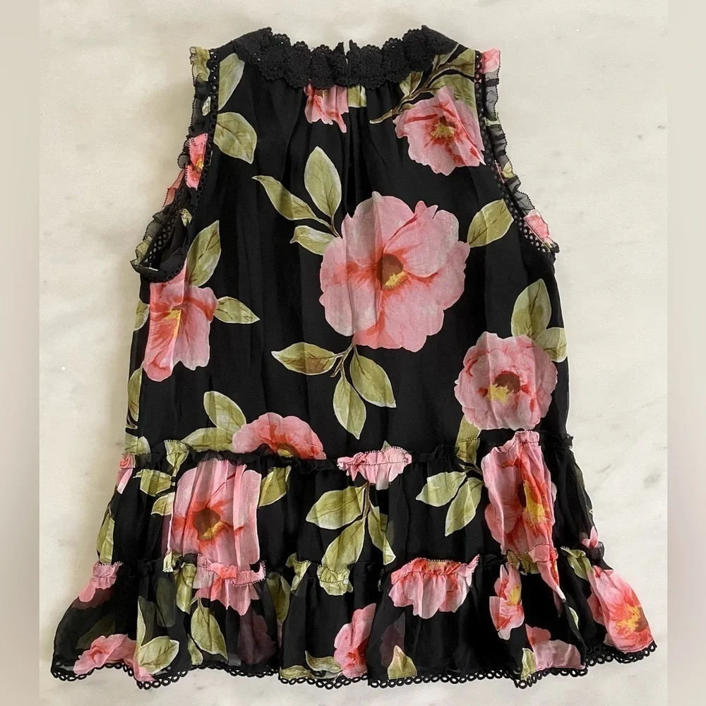 Kate Spade Floral Silk Top